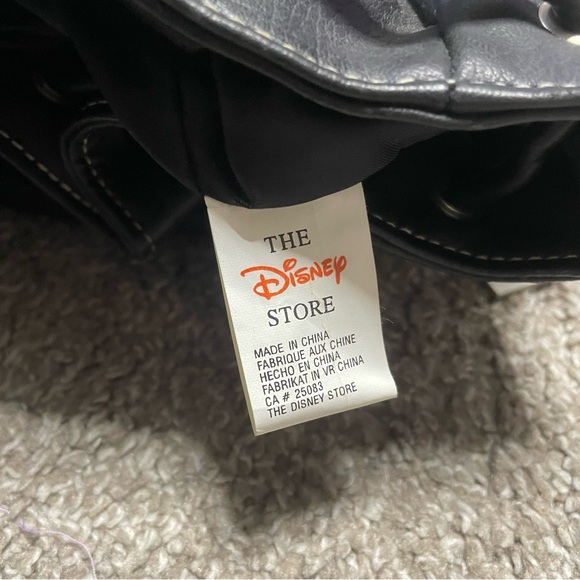 Vintage Disney Store 90s MM Mickey Mouse Faux Leather Backpack